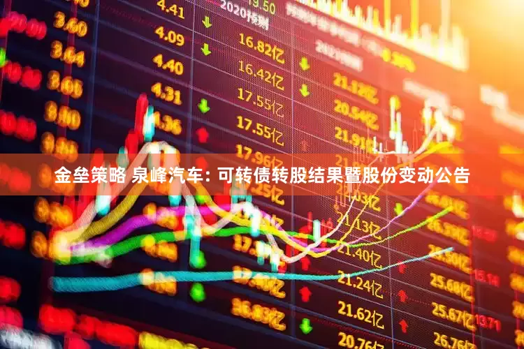 金垒策略 泉峰汽车: 可转债转股结果暨股份变动公告