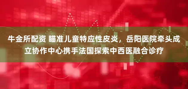 牛金所配资 瞄准儿童特应性皮炎，岳阳医院牵头成立协作中心携手法国探索中西医融合诊疗