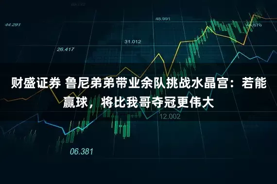 财盛证券 鲁尼弟弟带业余队挑战水晶宫：若能赢球，将比我哥夺冠更伟大