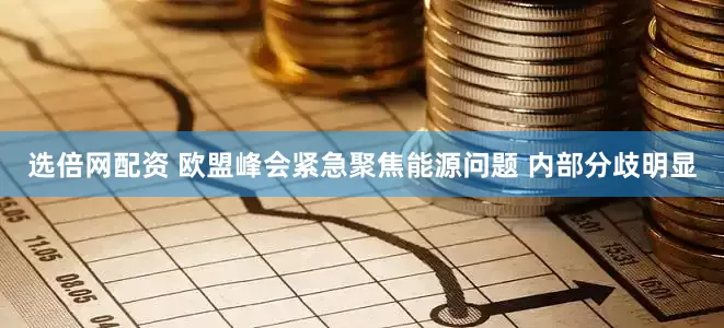 选倍网配资 欧盟峰会紧急聚焦能源问题 内部分歧明显